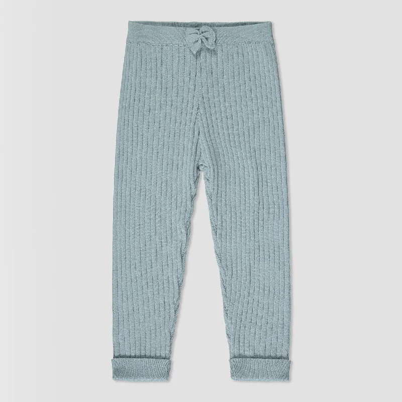 Sporty Jackets Kew leggings in dusty blue knit