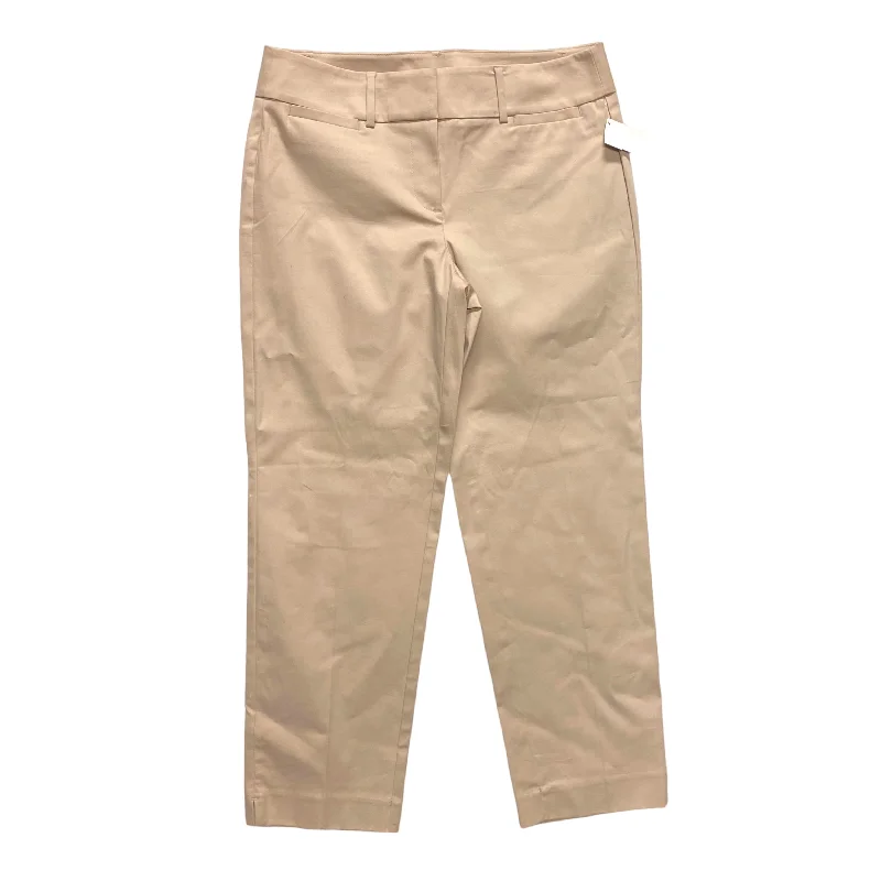 Athletic Shorts Pants Cropped By Ann Taylor In Tan, Size: 4