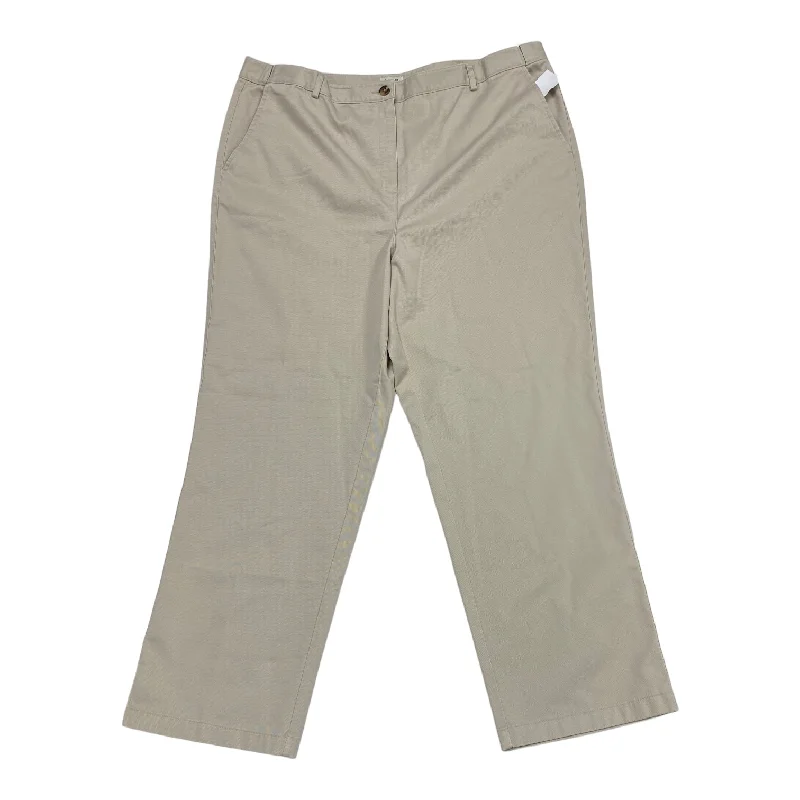 Slim-fit Trousers Pants Other By L.l. Bean In Tan, Size: 20