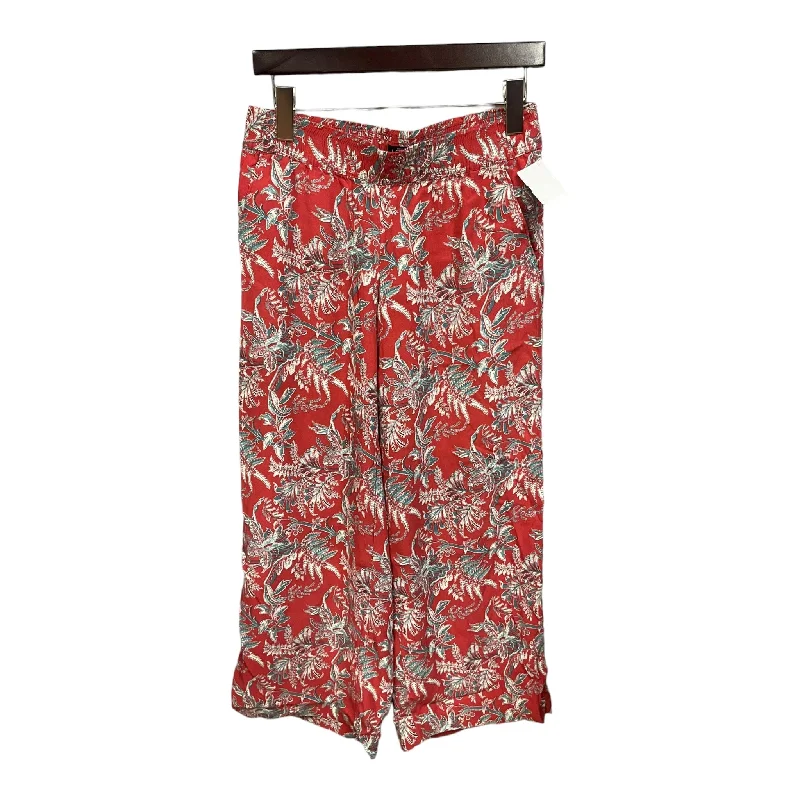 Parkas Style Pants Wide Leg By Loft In Floral Print, Size: 2