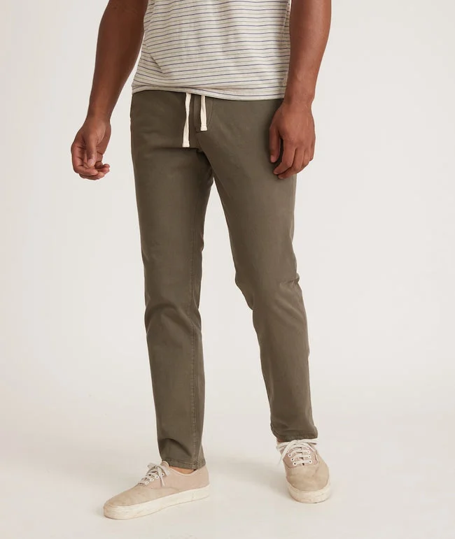 Street Jackets Marine Layer Saturday Pant Slim Fit in Olive Night