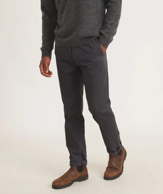 Printed Sweatshirts Marine Layer Saturday Pant Slim Fit in Washed Black