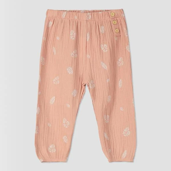 Urban Vests Smithie pants in pink pinecones print