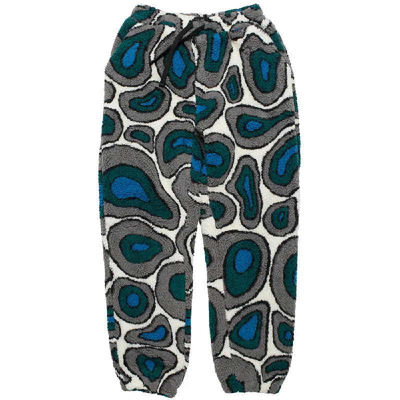 Comfortable Pants BY PARRA AMETHIST GEODE POLAR FLEECE PANTS // STONE BLUE