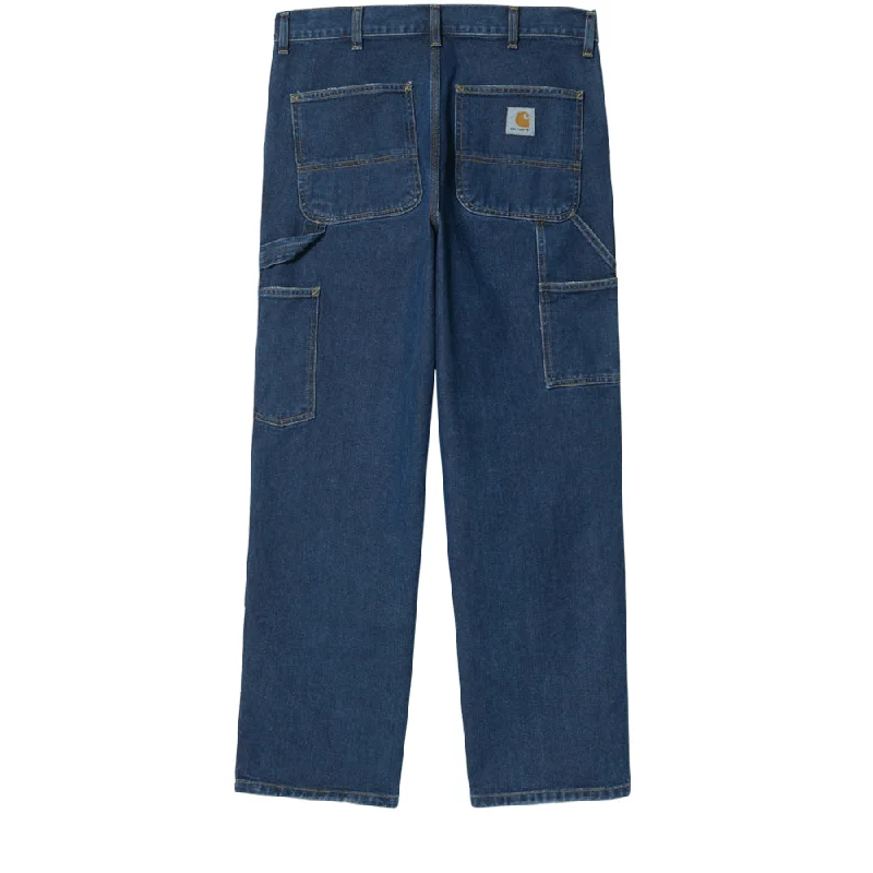 Hipster Style CARHARTT WIP DOUBLE KNEE PANT // BLUE (STONE WASHED) L32