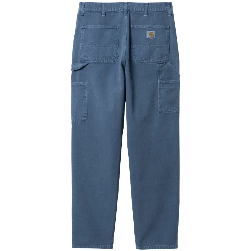 Printed Pants CARHARTT WIP DOUBLE KNEE PANT // STORM BLUE (FADED) L32