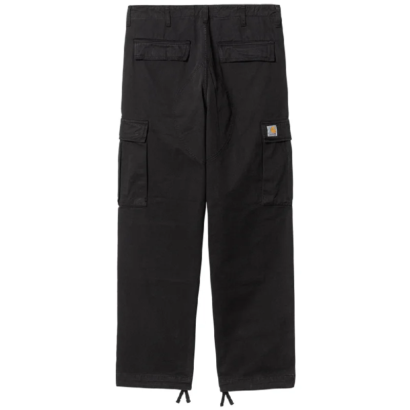 Button-down Shirts CARHARTT WIP REGULAR CARGO PANT // BLACK (GARMENT DYED) L32