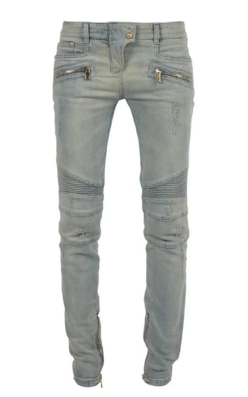 Suede Jackets Distressed BikerJeans