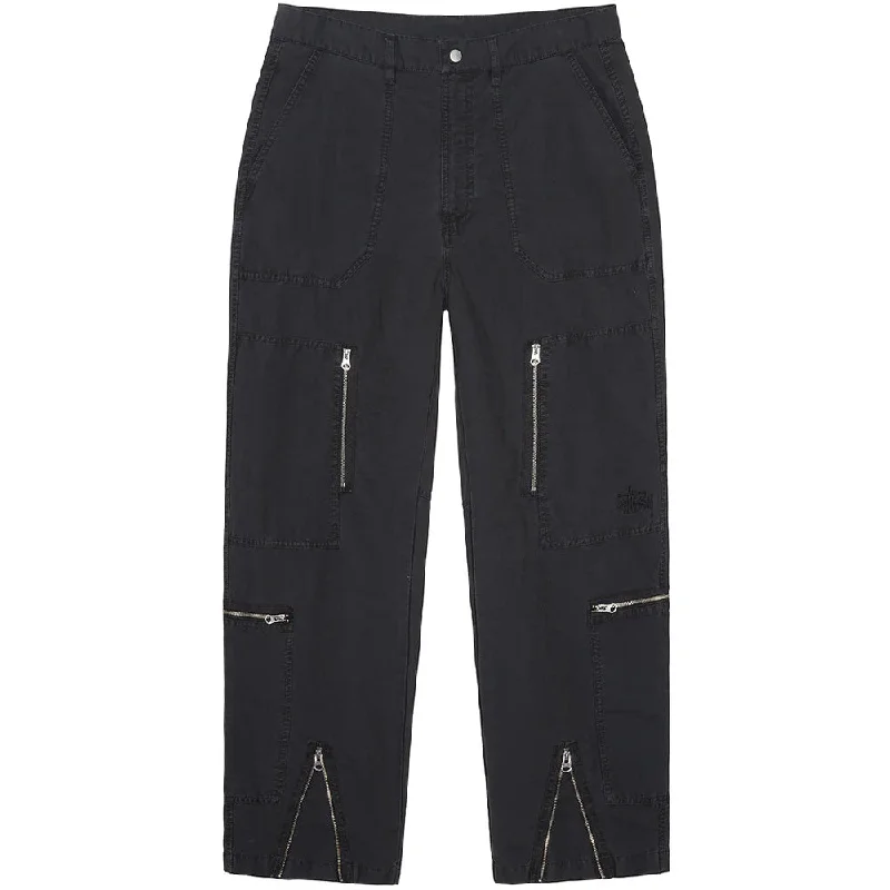 Slim-fit Shirts STÜSSY NYCO FLIGHT PANT // BLACK