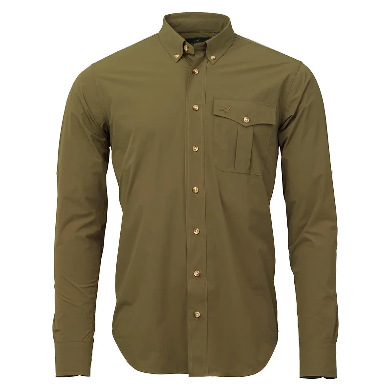 Stylish Polos Laksen Men's Kinshasa Tech Shirt – Olive Green