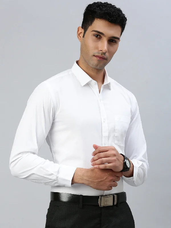 Stylish Polos Men 100% Cotton White Shirt_Victory