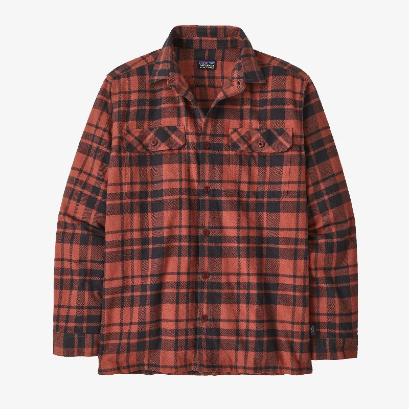 Street Jackets Men's Long-Sleeved Organic Cotton Midweight Fjord Flannel Shirt