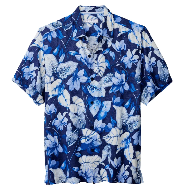 High-end Jackets Tommy Bahama Azure Escape Camp Shirt - Royal Indigo