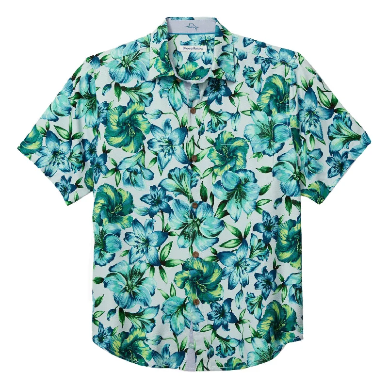 Printed Jackets Tommy Bahama Hibiscus Hideaway Camp Shirt - Playa Azul