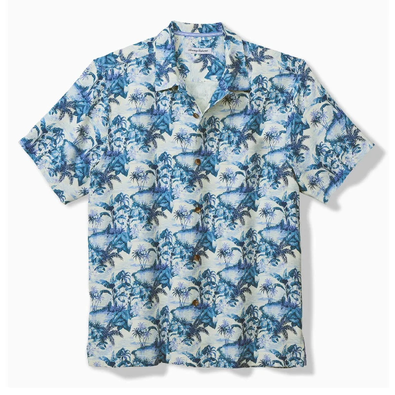 Everyday Wear Tommy Bahama Hidden Horizons Camp Shirt - Myka Blue