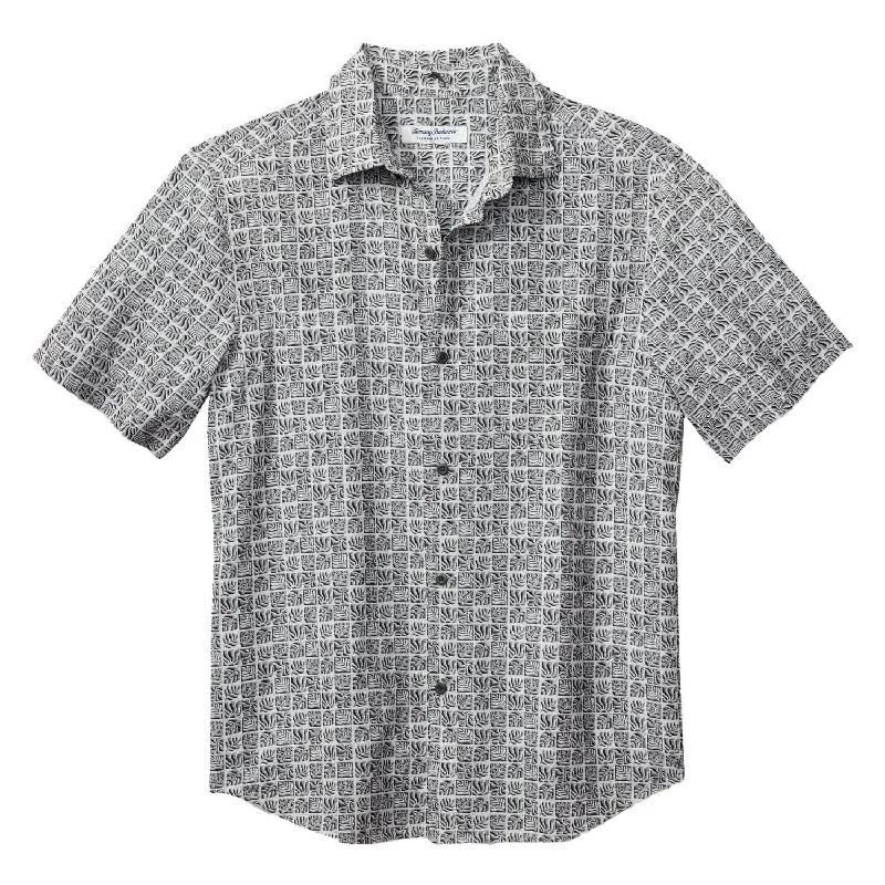 Casual Suits Tommy Bahama IslandZone Bahama IslandZone Coast Cozumel Tiles Camp Shirt - Summer Grey