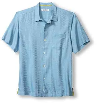 Classic Blazers Tommy Bahama IslandZone Coconut Point Prismatic Check Camp Shirt - Greek Harbor