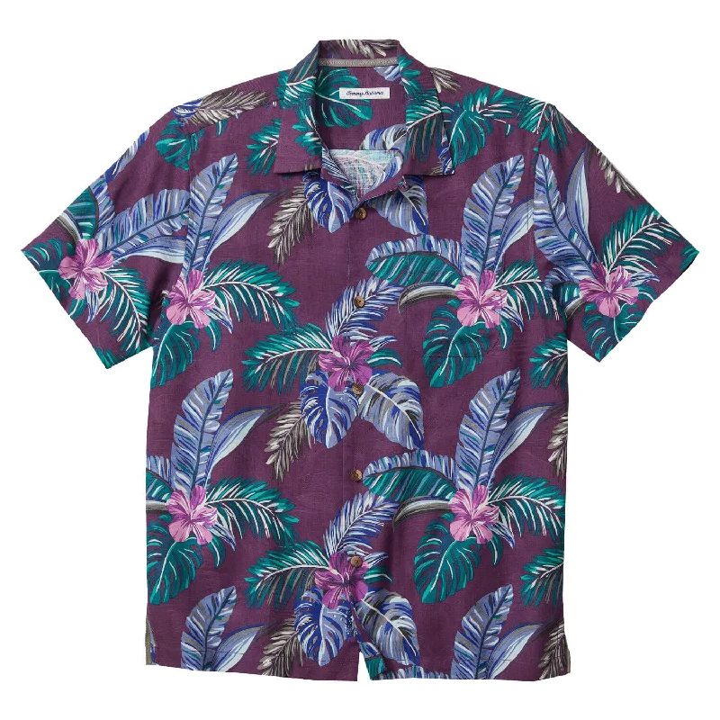 Athleisure Wear Tommy Bahama IslandZone Frond Fusion Camp Shirt - Orchid