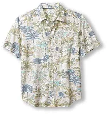 Button-up Shirts Tommy Bahama IslandZone San Lucio Palm Orchard Camp Shirt - Hay