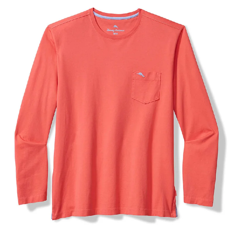 Button-up Shirts Tommy Bahama New Bali Skyline Long Sleeve T-Shirt - Dubarry Coral