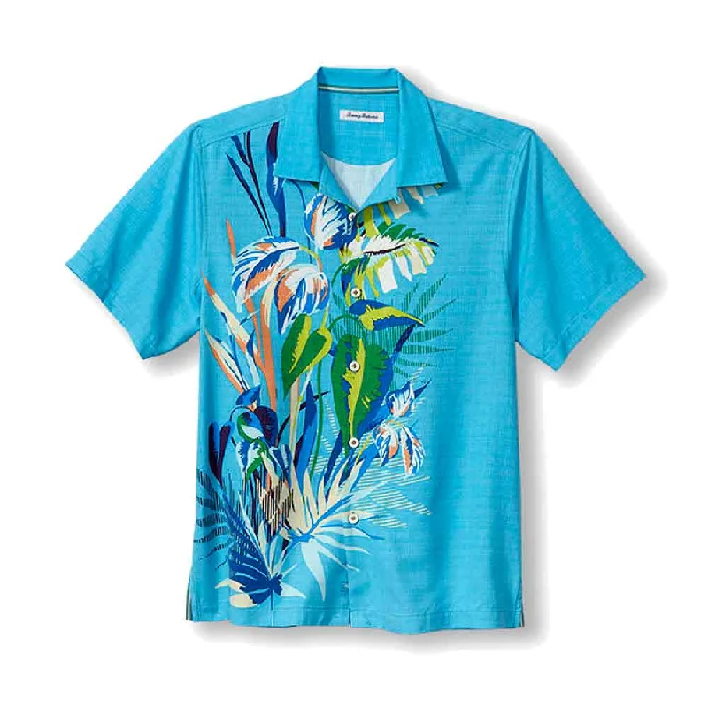 Bold Prints Tommy Bahama Oh My Frond Camp Shirt - Horizon Blue