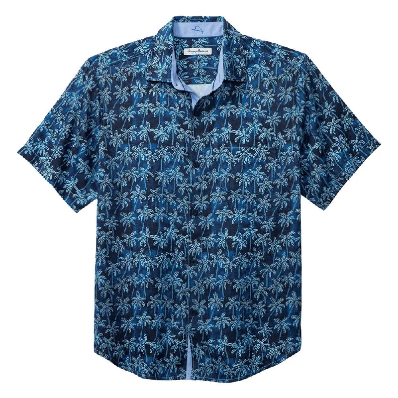 Sporty Sneakers Tommy Bahama Paradise Palms Camp Shirt - Island Navy