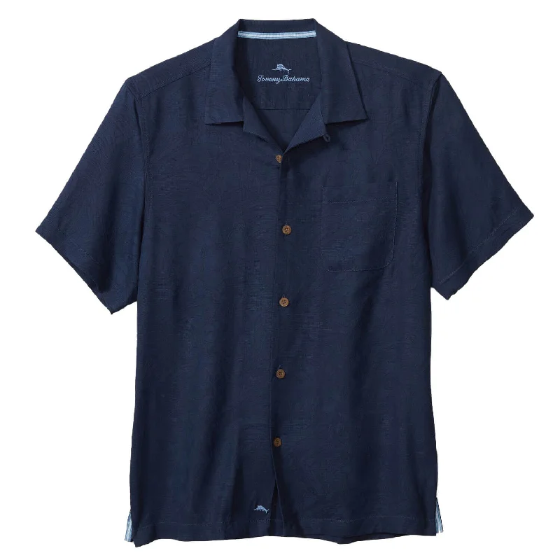 Designer Pants Tommy Bahama Tropic Isle Camp Shirt - Navy