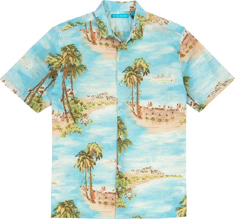 Everyday Wear Tori Richard Hawaii Camp Shirt - Blue