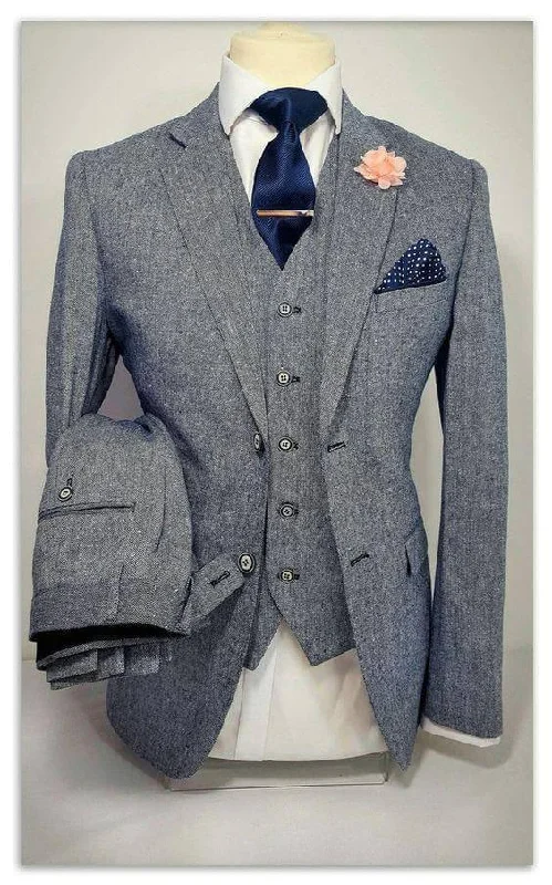 Winter Scarves Always Ready Grey Three Piece Suit