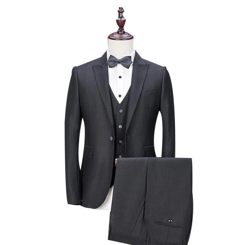 Button-up Shirts Caine Business Style Three Piece Suit