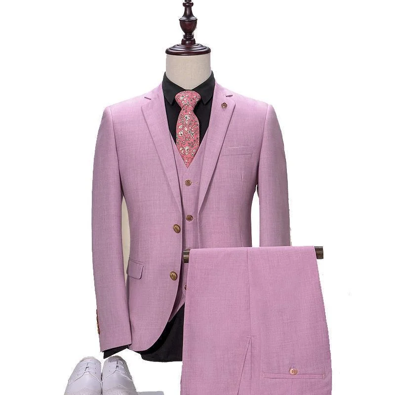 Military Jackets Iconic Pink Business Days 3 Piece Suit