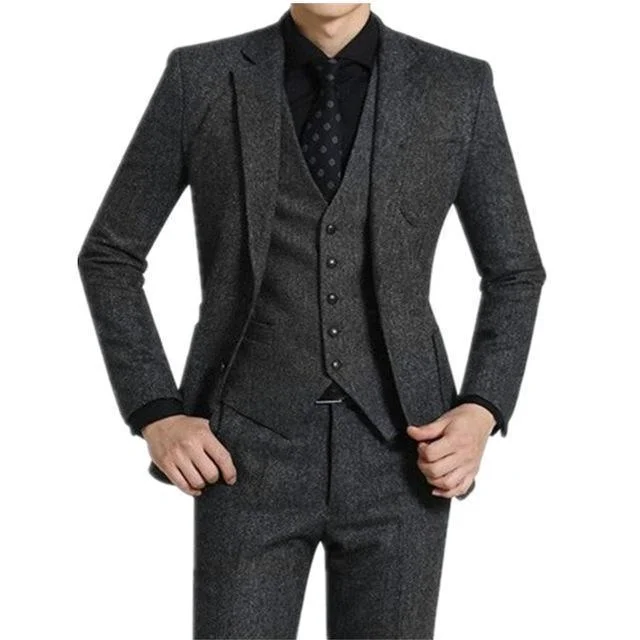 Classic Leather John Mitford Three Piece Tweed Suit