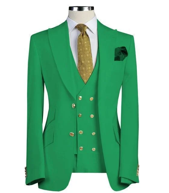 Bright Shirts Oyedepo Green Three Piece Suit